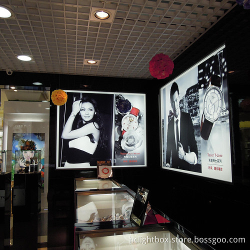 Shopping Mall Advertising Display Light Box and Store Background Light Box